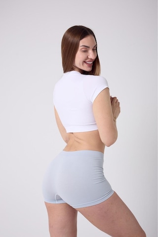 Moncorno Model Popo İnceltici İz Yapmayan Seamles Boxer Korse Açık Mavi Renk Açık Mavi