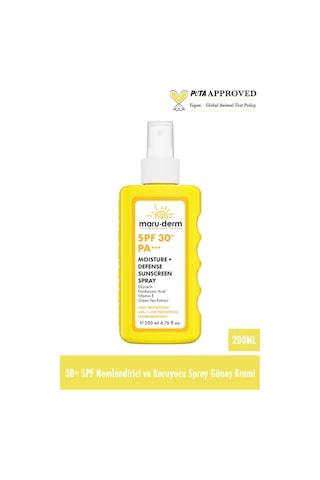 Vücut Güneş Spreyi Spf 30+ Nemlendirici Ve Koruyucu Sprey Güneş Kremi 200 Ml