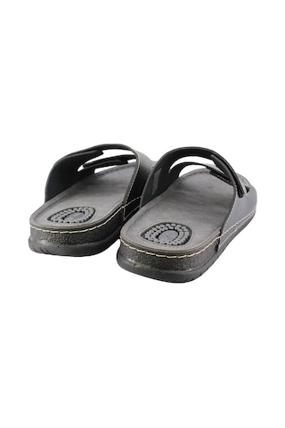 Gezer Yazlık İki Toka Ayarlanabilir Masaj Taban Erkek Terlik (554551866) Siyah