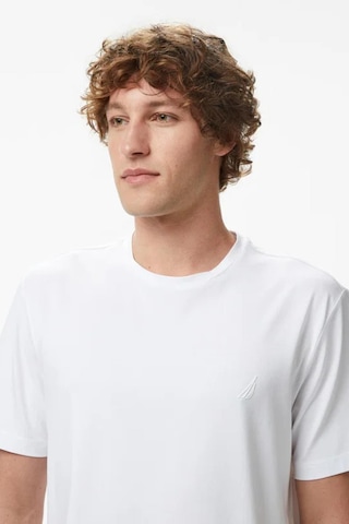 Nautica Erkek Beyaz Regular Fit T-shirt-14582