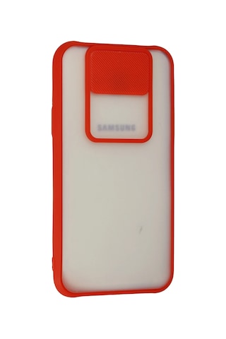 Newface - 549 - Samsung Galaxy J7 Kılıf Palm Buzlu Kamera Sürgülü Silikon - Matxzngz - - Kırmızı