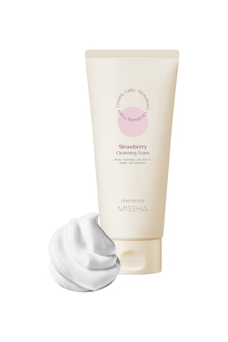 Missha Aydınlatıcı&Canlandırıcı Görünüm Veren Temizleme Köpüğü 172 ML - Creamy Latte (Strawberry)