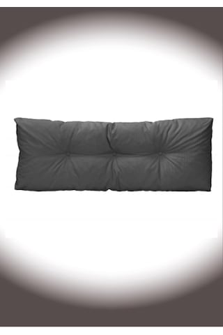 Dış Ve Iç Mekan Palet Bahçe Balkon Havuz Başı Yat Minderi Koltuk Minderi Sırt Gri