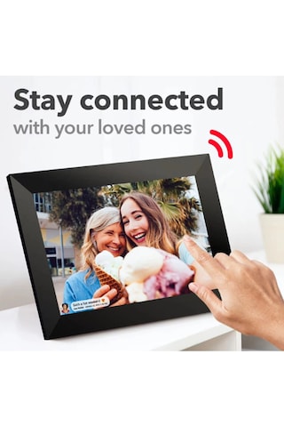 Vtn-3 Dijital Fotoğraf Çerçevesi Wifi 10.1 İnç 32gb Dokunmatik Ekran, Uygulama Üzerinden Fotoğraf/vi