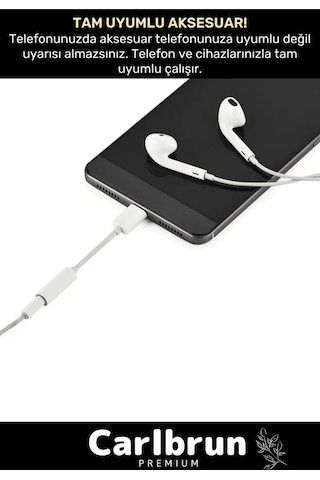 Apple Uyumlu iPhone 15 14 13 12 11 X 8 7 Plus iPad Lightning Kulaklık Çevirici Aux Dönüştürücü