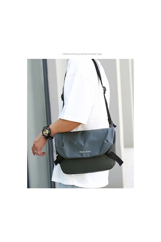 Erkekler İçin Şık Ve Fonksiyonel Omuz Çantası - Bisiklet, Günlük Kullanım Ve Seyahat İçin Pratik Crossbody Çanta, Küçük Boy Postacı Çantası, Spor Ve Eğlence Aktiviteleri İçin Sırt Çantası Alternatifi Yeşil