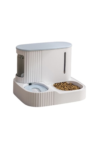 Happychildhood Evcil Hayvan Otomatik Mama Ve Su Kabı Seti - Mavi Mavi