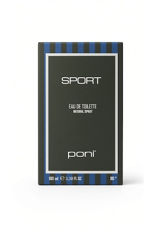 Poni Sport 100ml Yeni Ambalaj Edt Parfüm Erkek Parfümü Aromatik - Odunsu