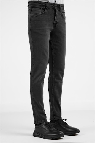 İmza Antrasit 5 Cep Slim Fit Pamuklu Denim Pantolon 1023255166 Antrasit