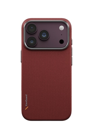 Apple iPhone Uyumlu 17 Pro Max Keva Edge Slim Karbon Kılıf Armaid Fiber Magsafe Özellikli Premium İnce Kapak Mürdüm