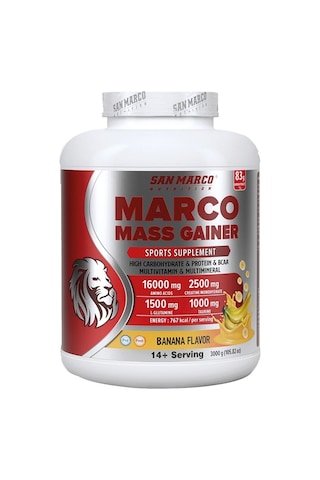 San Marco Nutrition Marco Mass Gaıner Muz Aromalı (3000gr)