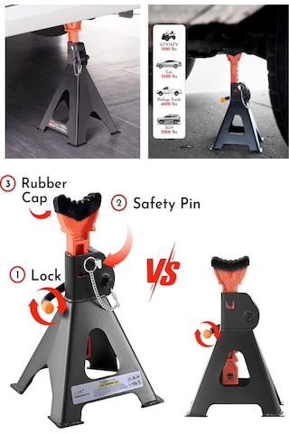 Deko Turkey Sk3tn X2 Set Sehpa Tipi Kriko Standı 3 Ton Tonajlı...