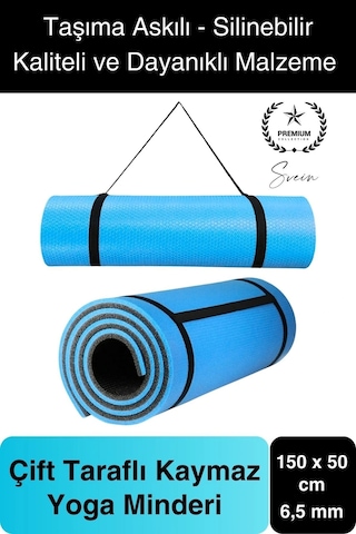 150 Cm Dayanıklı Kaymaz Taşıma Askılı Su Geçirmez Yoga Pilates Matı Rahat Konforlu Taşınabilir Diğer