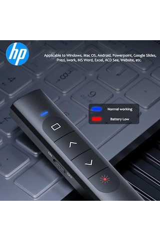 Hp Ss10 Wireless Presentation Flip Pen Pilli Kablosuz Sunum Kuman