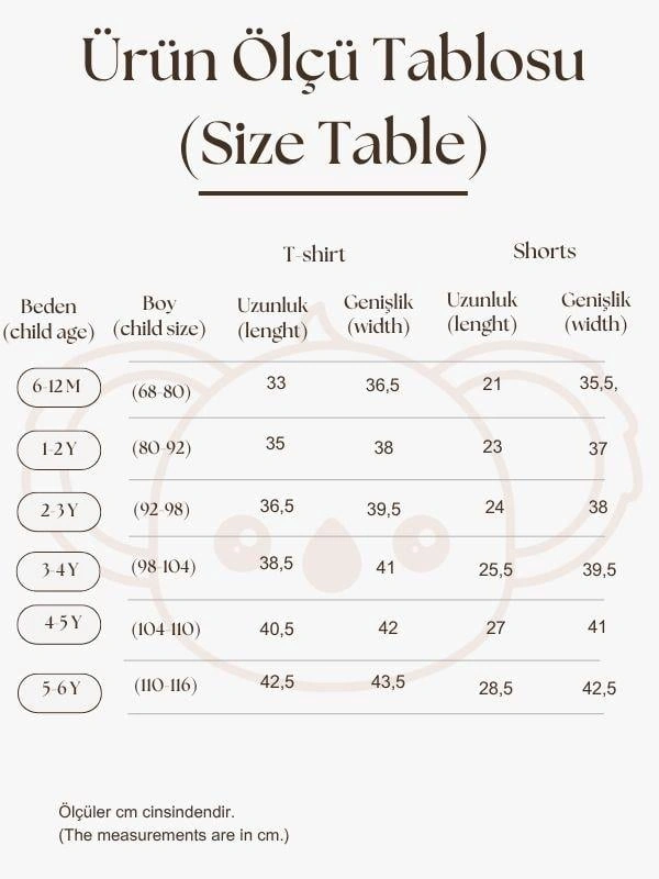Bej Kontrast Dikişli Asimetrik Şortlu Takım Bej