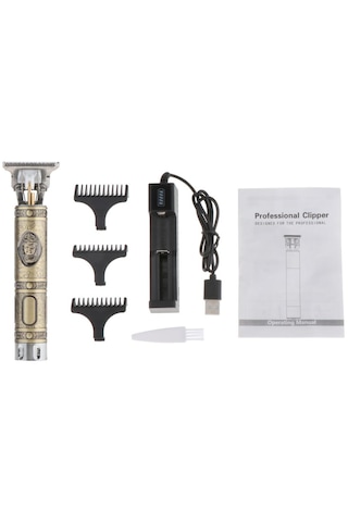 Suntek Profesyonel Usb Şarj Edilebilir Saç Kesme Makinesi Altın