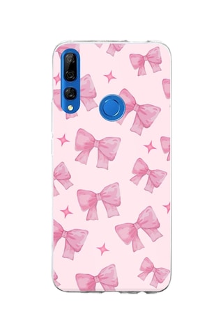 Honor 9x Uyumlu Pembe Fiyonklar Baskılı Silikon Kılıf