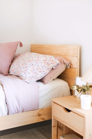 Ahşap Ayaklı Yatak Başlığı Naturel 1 Mt