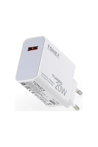 Tonex 20w 4.0a Usb To Type-c Turbo Şarj Başlığı+kablolu Şarj Aleti - Ty20w