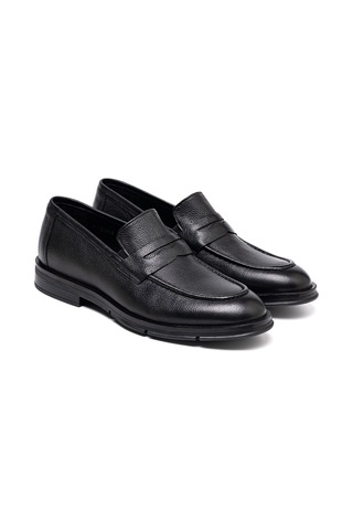 Black Porto Klasik Ayakkabı Erkek Ka-26y-f3003 John May Formal Shoe Siyah