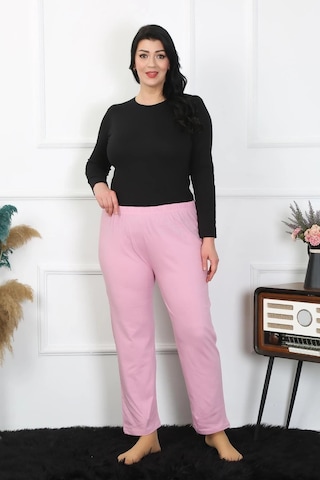 Mtm My The Mall Kadın Büyük Beden Pembe Tek Alt Pijama Pembe