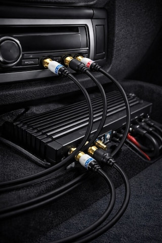Rca Ses Kablosu 2+2 Erkek Uçlu Audio Kablo Amfi Teyp Bağlantı Kablosu