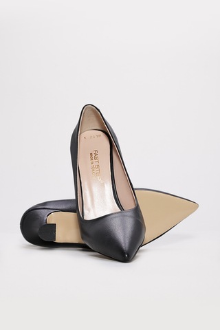 Hakiki Deri Kadın İnce Topuk Ayakkabı 215za2418 Siyah