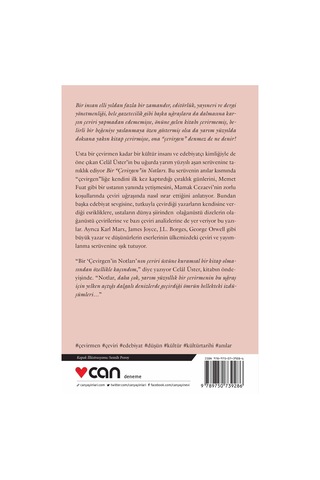 Bir Çevirgenin Notları - Celal Üster - Can Yayınları