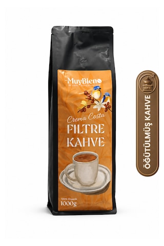 Crema Costa Öğütülmüş Filtre Kahve Avantaj Paketi 2x1000 Gr Kavrulmuş Öğütülmüş