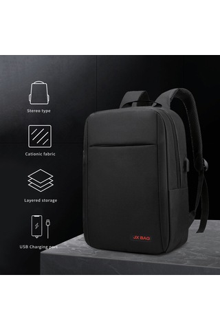 Dofolink 15.6 İnç Laptop İçin Tamponlu Bölmeli Spor Sırt Çantası - Geniş Hacimli, Ayarlanabilir Konforlu Askılar, Lacivert Lacivert