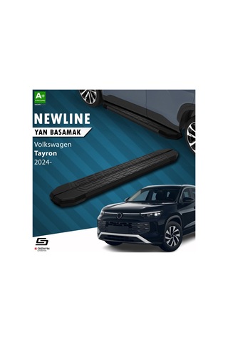 S-dizayn Volkswagen Tayron 2 Newline Siyah Yan Basamak 193 Cm 2024 Üzeri A+ Kalite