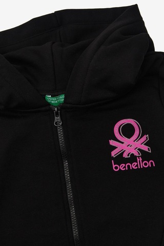 United Colors Of Benetton Kız Çocuk Sweatshirt Bnt-g20861 Siyah