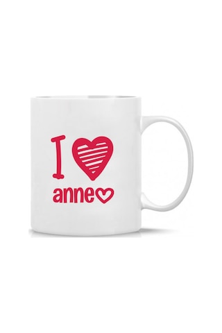 Anneler Günü I Love Anne Baskılı Kupa Bardak Hk2629