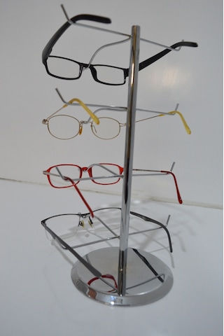 Krom Gözlük Standı Düzenleyecı Organizer 4lu Krom