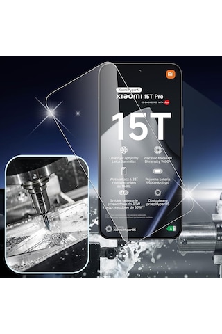 Xiaomi 15t İle Uyumlu Ekran Koruyucu Şeffaf Temperli Kırılmaz Cam Ekran Koruyucu 3 Adet
