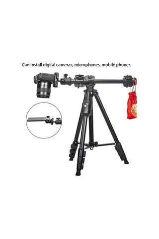 Sones Yunteng Vct-369 Tripod Sabitleyici Kamera Yatay Alüminyum Alaşımlı Gimbal Uzatma Direği