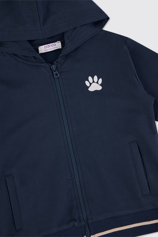 Panço Erkek Çocuk Fermuarlı Sweatshirt Haki Lacivert