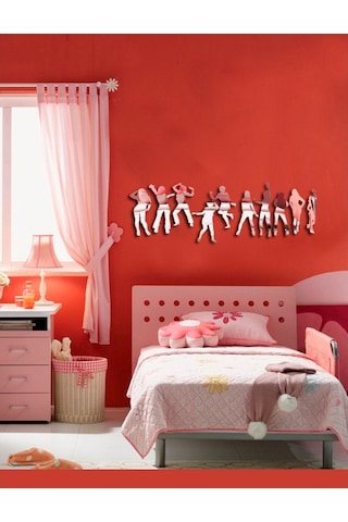 Dansçı Kızlar Dekoratif Ayna Şeffaf