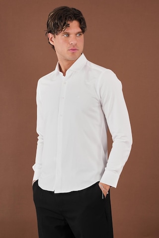 Alexander Gardi Erkek Slim Fit Gömlek Beyaz