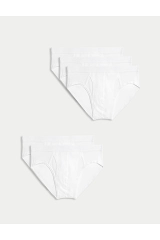 Marks & Spencer 5'li Cool & Fresh Brief Külot Seti T14006766s Beyaz