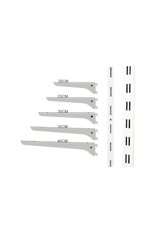 Rafburada Rafburada® Raf Destek Kolu, Ahşap Raf Desteği, Raf Tutucu Ayak