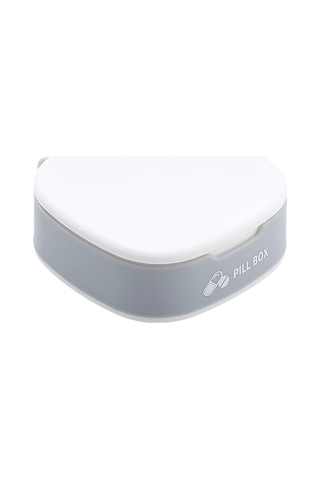 Taşınabiler Küçük Hap Kutusu Seyahat Ilaç Kutusu Silikon Mini Mühürlü Ilaç Saklama Kutusu Yurt Dışından Beyaz