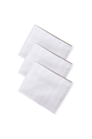 3 Lü Özel Paket Premium Erkek Mendil Seti %100 Pamuk 42x42 Cm Çok Renkli