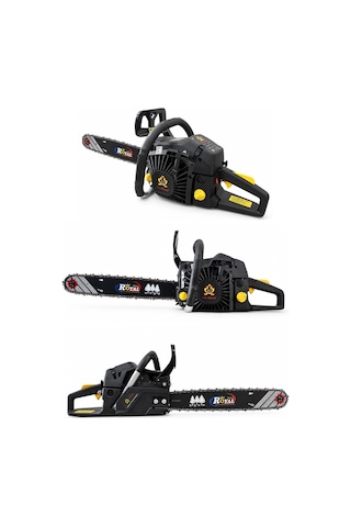 Öm-ka Royal RG5200 52CC Çift Egzozlu Motorlu Testere 51 CM Kama 3.6 HP Benzinli Ağaç Kesme Makinesi
