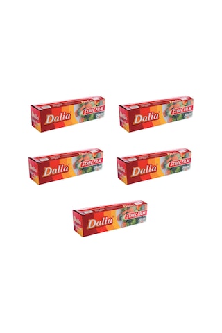 Dalia Şeffaf Mutfak Rulo Streç Film 5 Paket 30 CM x 100 M