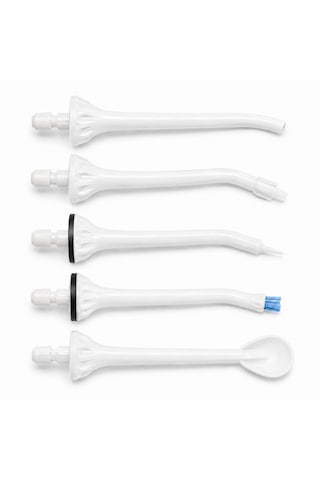 Npo Nicefeel Fc5610 Uyumlu 5 Li Ağız Duşu Yedek Uç Seti Standart, Ortodontik, Periodontal, Plak Ve Dil Temizleme Başlıkları