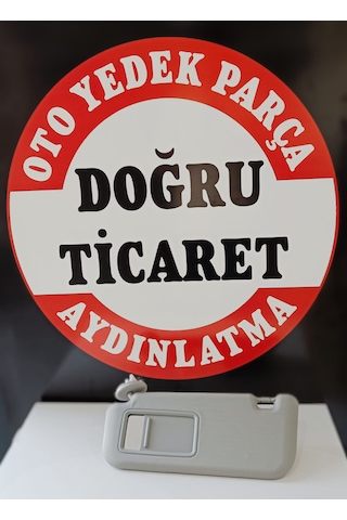 Toyota Auris Sol Güneşlik  Tip Gri Elektirkli Aynalı 2007-2013