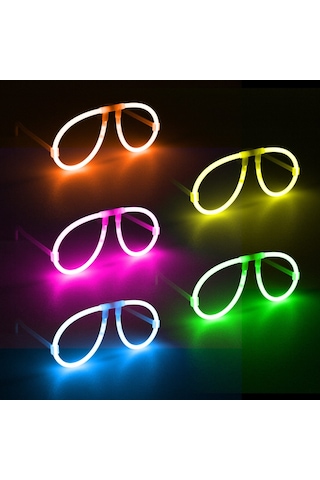 Neon Glow Fosfor Gözlük Festival &amp Parti 12&amp 39 Li Set - Evori-874074