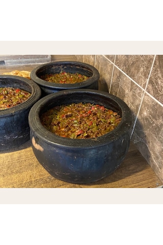 Doğal Toprak Kuzuluk Güveç Tencere 20-25 Kişilik 10 Litre 34x15 C (KAPAKSIZ) Toprak