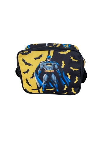 İlk Okul Çantası 2'li Set Ilkokul Çantası Batman Desenli Yüksek Kaliteli Okul Çantası Siyah